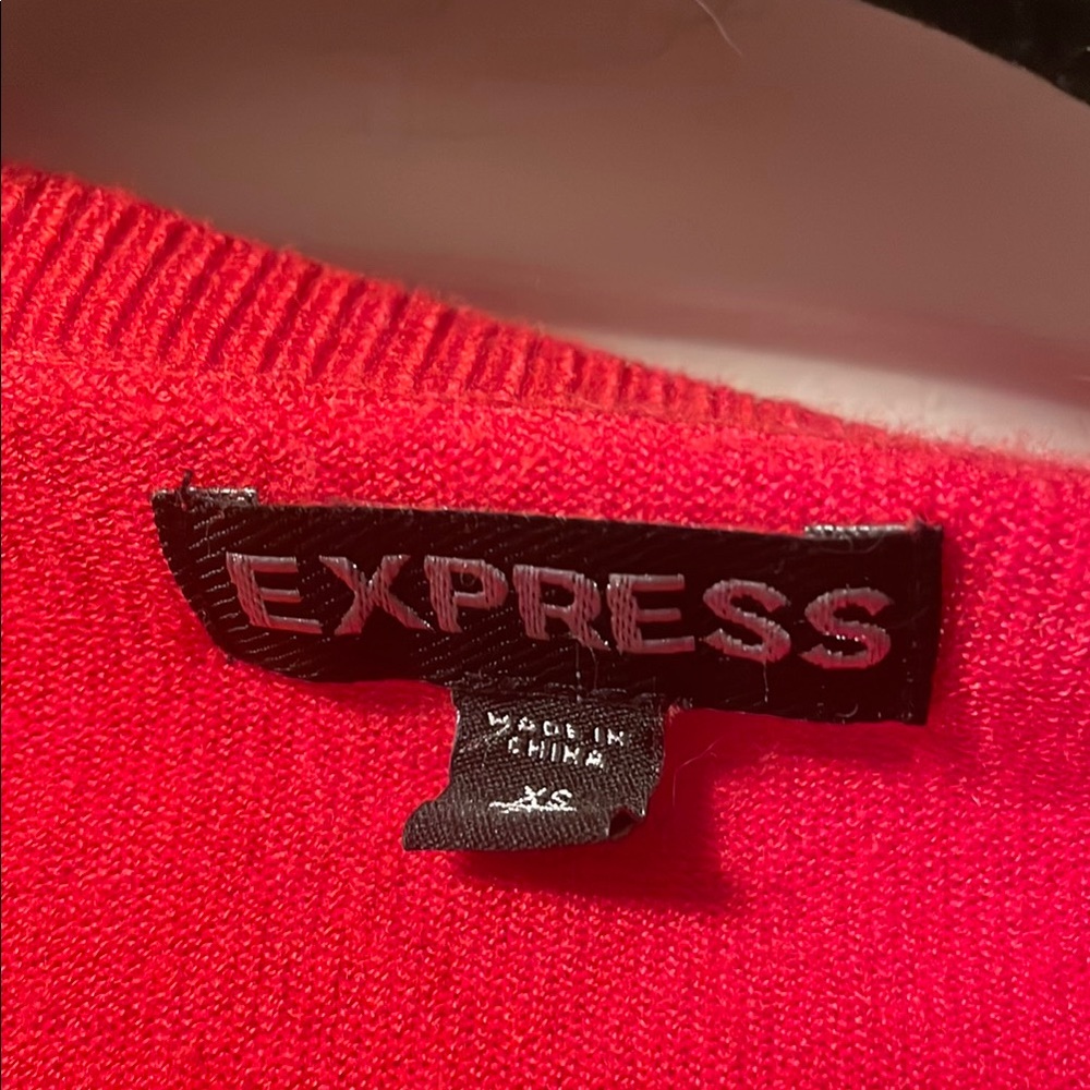 Express Red Cardigan - Picture 2 of 5